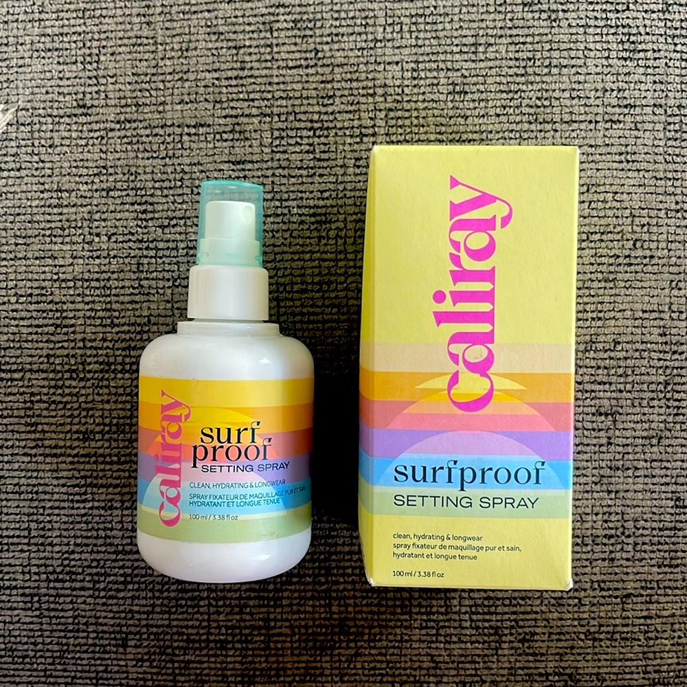 2 bottles of Caliray Surfproof Setting Spray